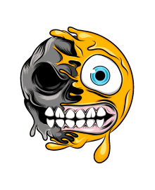 MELTING EMOJI SKULLS